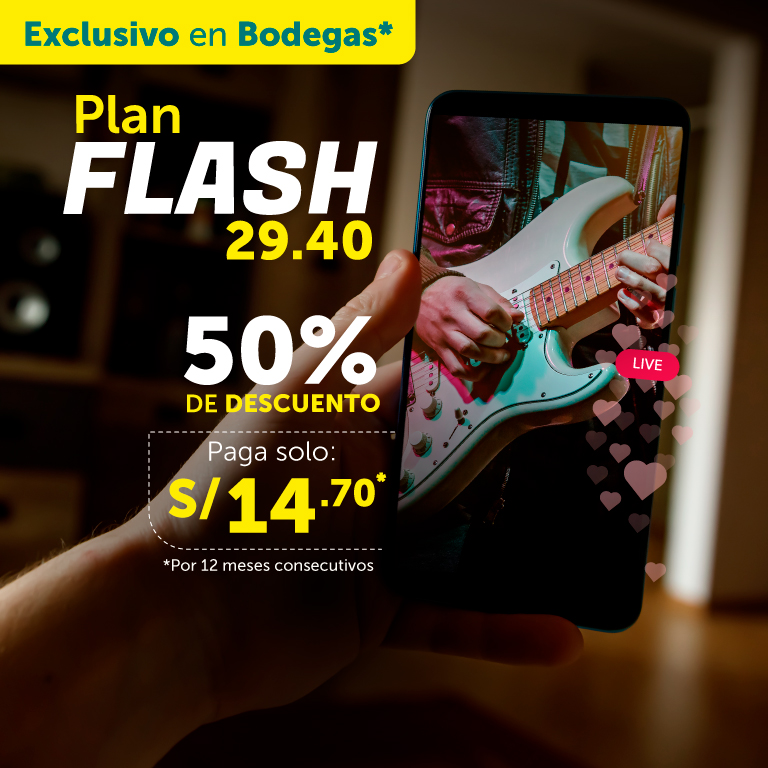 Activa el Plan Flash 29.40 en Bodegas